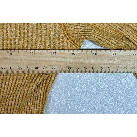 Free People Everest Thermal Waffle Knit Long Sleeve Henley Top Shirt Women's XS - Picture 9 of 9